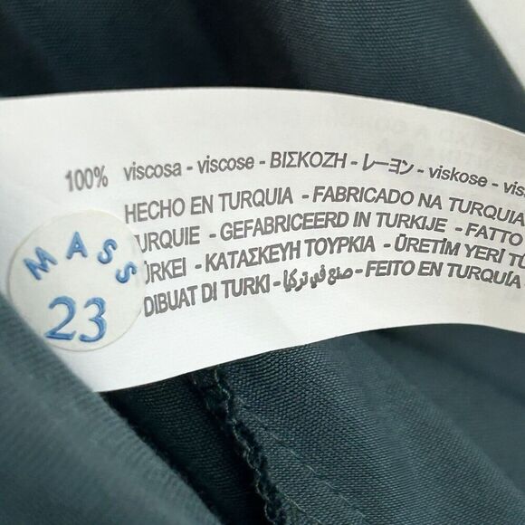 Zara Emerald Green Silky Satin Cowl Neck Midi Slip Camisole Dress Size Small NEW - Picture 7 of 8